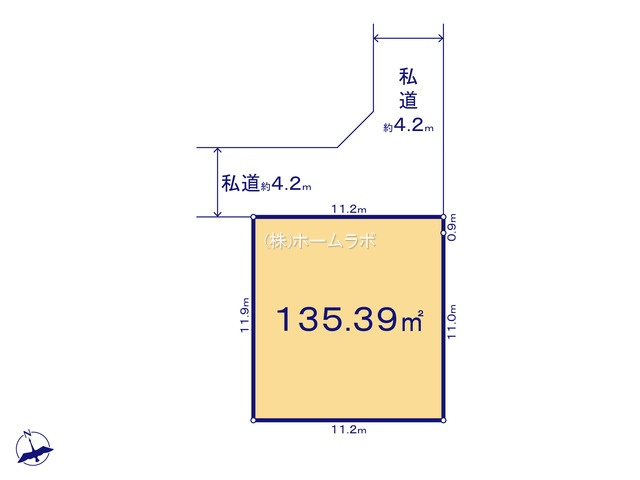 【土地】鶴ヶ島市藤金15期 ⑧区画の土地図