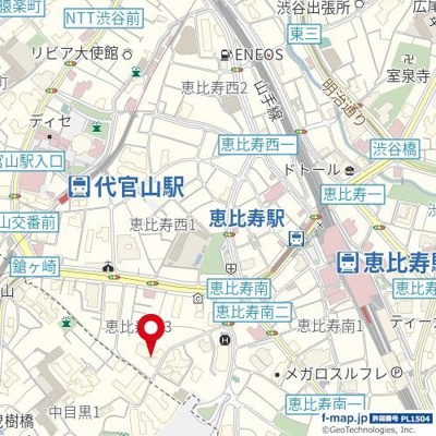 【地図】 | プラウド恵比寿