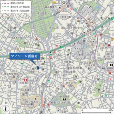【地図】 | マノワール西麻布