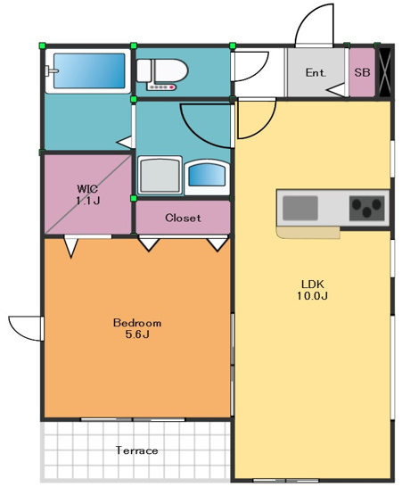 【間取り】 | THE TOGOSHIGINZA RESIDENCE | 1LDK