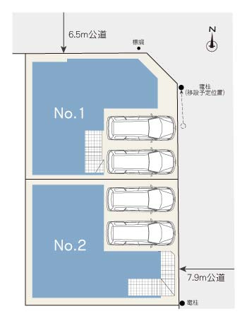 MELDIA緑区黒沢台11905②｜名古屋市の戸建ならホームアップの区画図