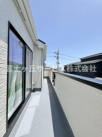 【バルコニー】 | 島田市中河 新築一戸建て A号棟 | 陽当たり良好なバルコニーです