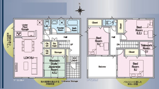 【間取り】 | クレイドルガーデン宇部市床波 第3（1号棟） | 家族の動線が込み合わないように、普段の動きがよりスムーズに出来るよう考慮しています。