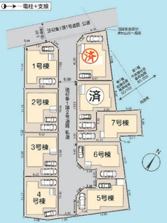 【区画図】 | 久米川町3丁目第2　全9棟　5号棟 | 久米川町3丁目第2　全9棟　5号棟