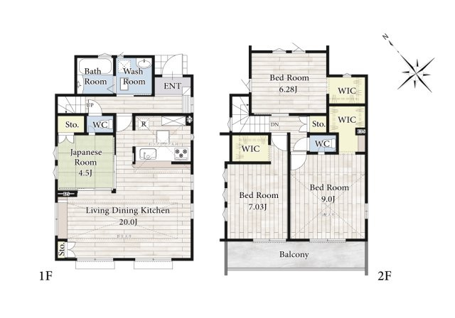 【間取り】 | 陽の光をたっぷりと浴びながら気持ち良く生活が出来ます。夢のマイホーム、夢ではなく実現出来ます！見学・ご相談等、お気軽にご連絡下さい。
