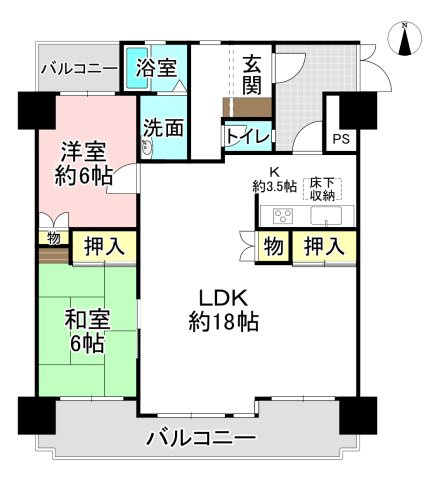 【間取り】 | ナビタウン各務原マンション二番館