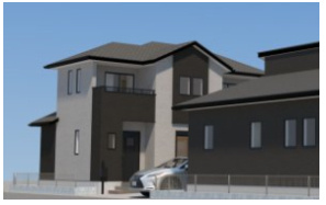 佐賀市南佐賀1丁目1期1号棟の完成予想図|建物外観を気になさる方へ、見た目の良い物件です