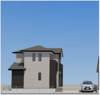 佐賀市南佐賀1丁目1期1号棟の完成予想図|外観です