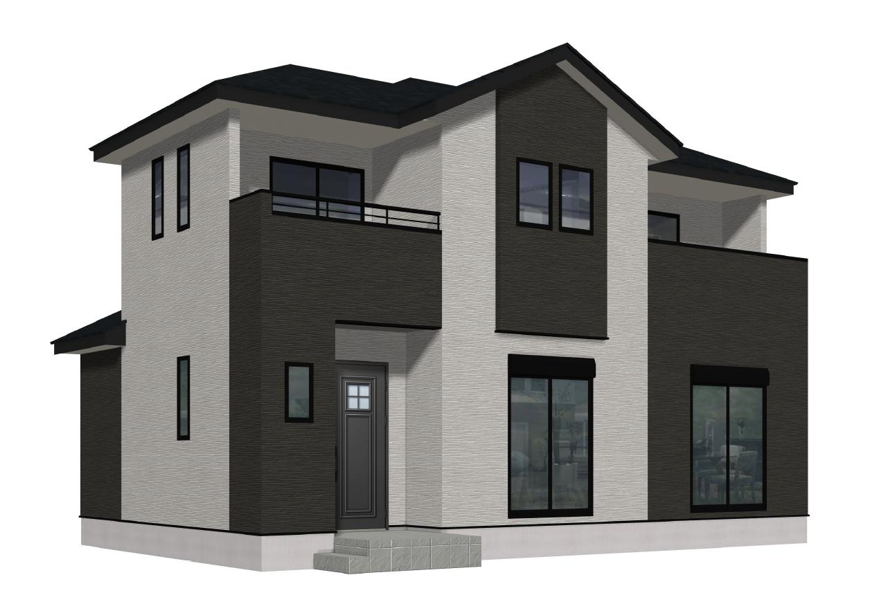 佐賀市南佐賀1丁目1期1号棟の完成予想図|外観の完成予想図です