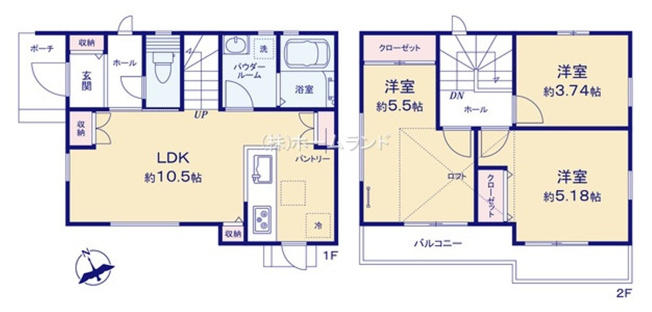 【間取り】 | 東京都東大和市高木3丁目/新築戸建て　