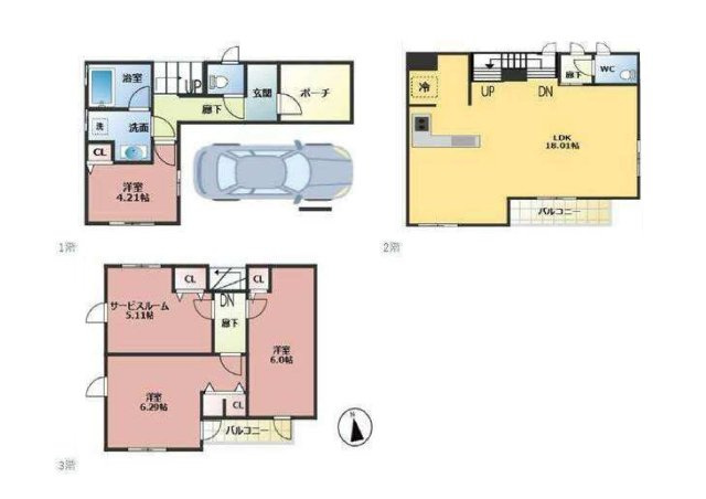 【間取り】 | 東急東横線「元住吉」中古戸建
