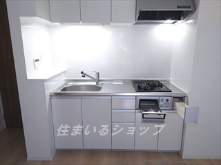 広島市安佐北区亀山７丁目のアパートのキッチン