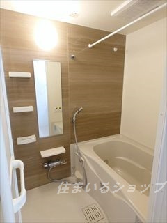 広島市安佐北区亀山７丁目のアパートの浴室|追い焚き・浴室暖房乾燥機あり