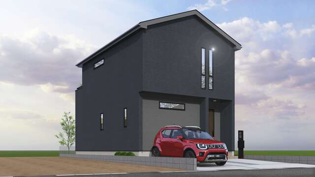 【外観パース】 | 新築住宅　高知市鴨部① | イメージです