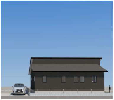 佐賀市南佐賀1丁目1期2号棟の完成予想図|外観です