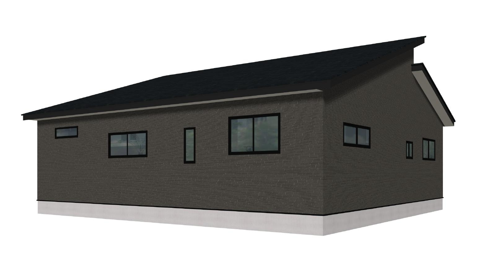 佐賀市南佐賀1丁目1期2号棟の完成予想図|外観の完成予想図です