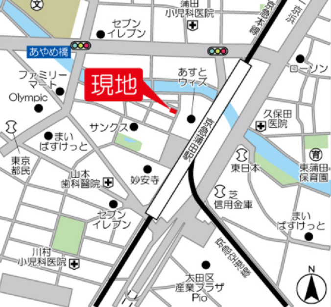 コヌ　ブリーズ蒲田の地図|地図