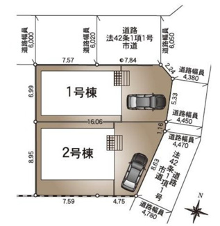 【区画図】 | 新潟市東区白銀第6  1号