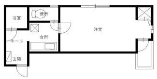 【間取り】 | 大福マンション三吉 | 1K