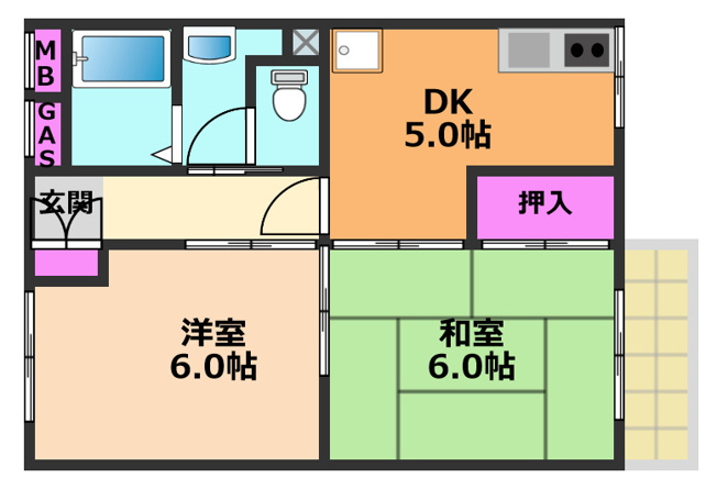 【間取り】 | アーバンハイツ三精