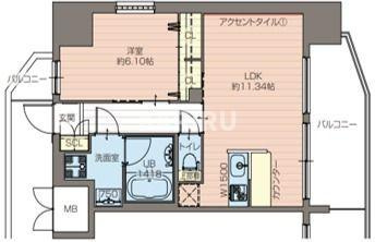 プレジオ都島ASIAN の間取り