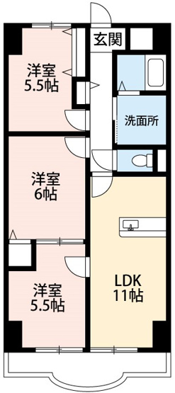 【間取り】 | 天神山マンションⅡ号館