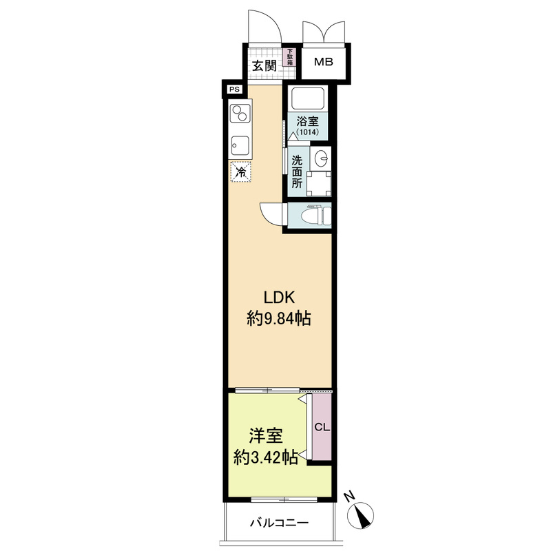 URBAN PARK難波南の間取り