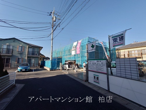 （仮称）柏市篠籠田　新築アパートのエントランス