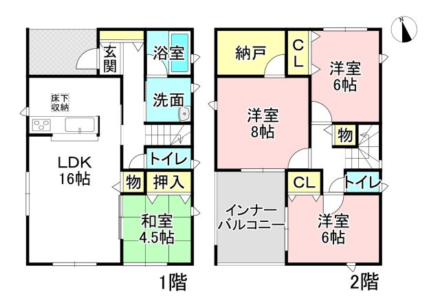 【間取り】 | 各務原市那加前野町1丁目
