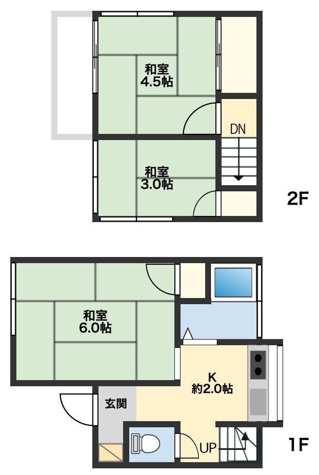 【事業用戸建て】所沢市小手指南４丁目の間取り