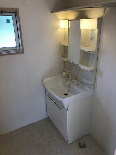 ウエストフィールドA棟の洗面所