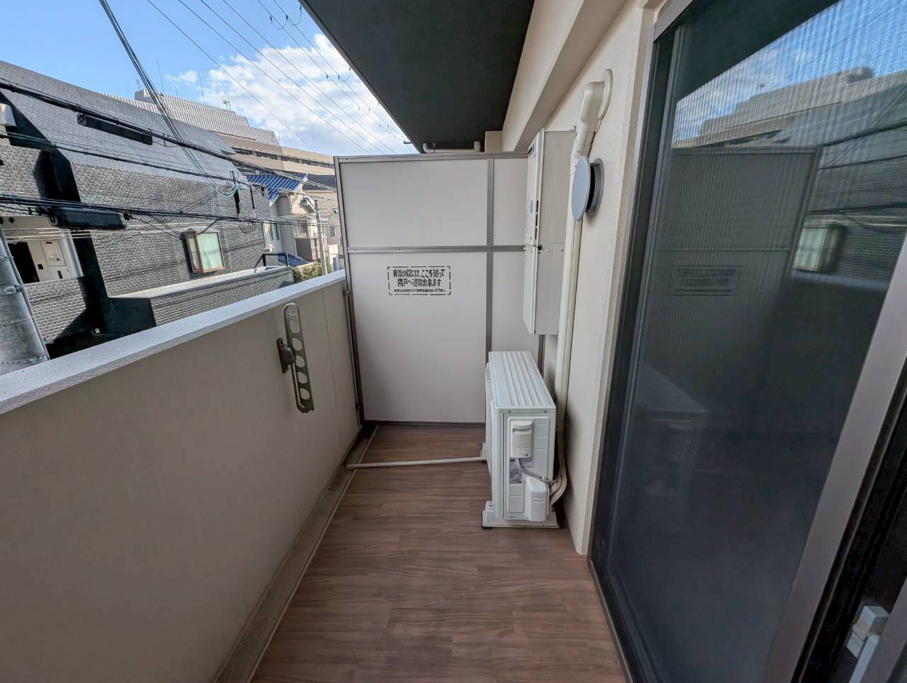 LSC川西のバルコニー