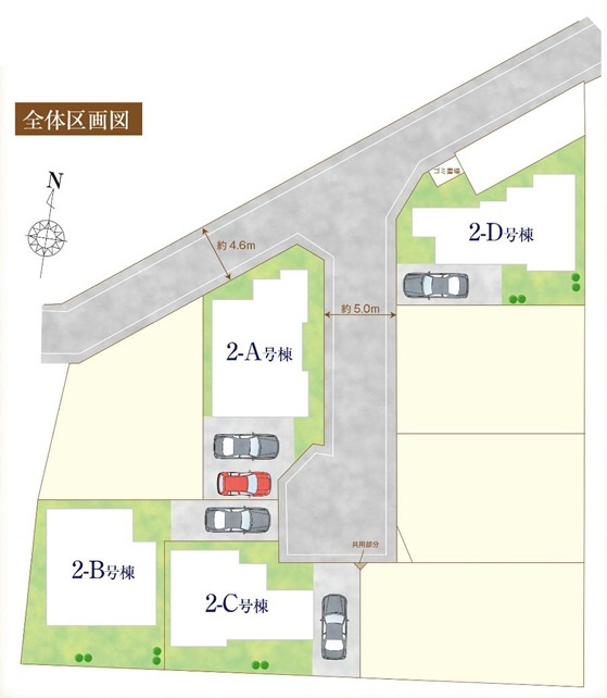 佐倉市西志津２丁目２期の区画図