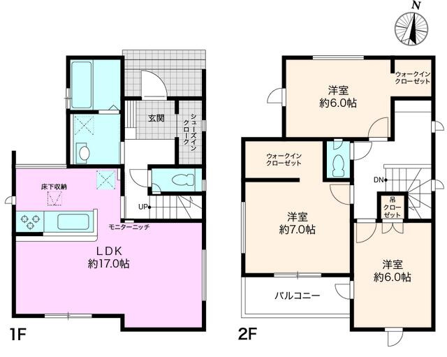 【区画図】 | 新築住宅　高知市福井東町３期① | 1号棟です！