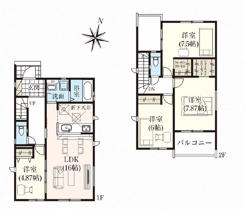 グラファーレ与那原町上与那原・３号棟の間取り|３LDK＋WIC＋SC＋パントリー