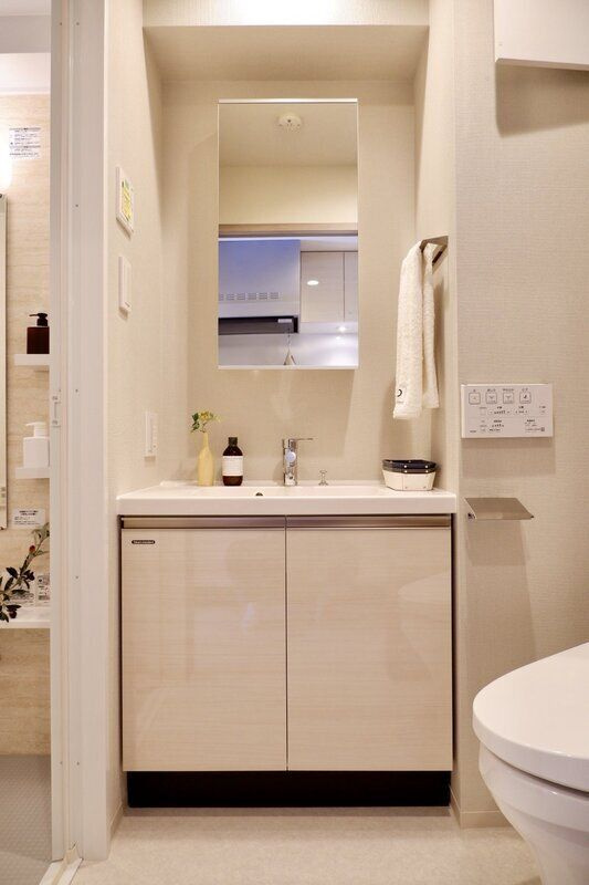 ONE ROOF RESIDENCE KIBA WESTの独立洗面台