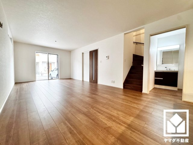 伏見区羽束師鴨川町　第3　1号棟の居間・リビング|2月27日　現地写真更新