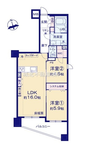 クラッシィハウス浜田山の間取り