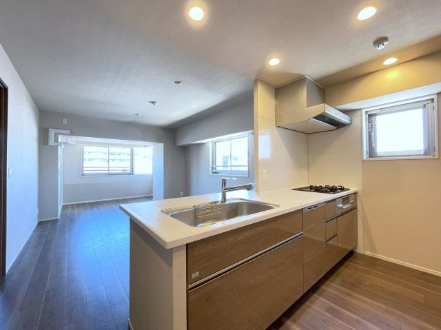 プレミスト京都西院のキッチン|浄水器、食器洗浄乾燥機付き