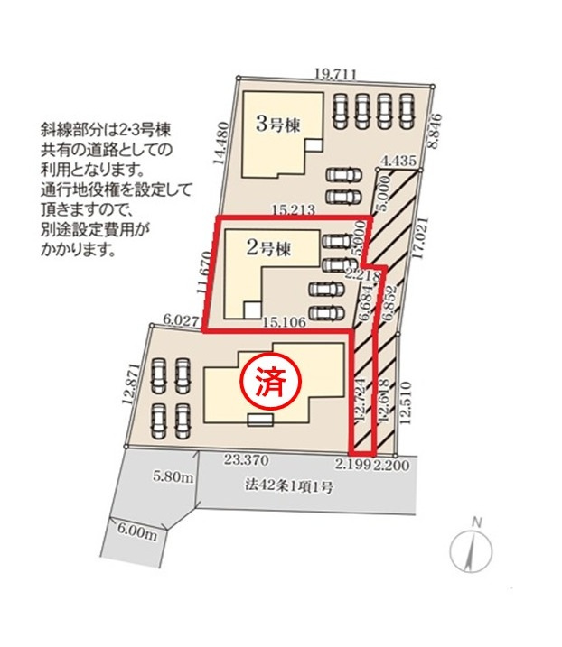 リーブルガーデン  ひたちなか田宮原　1期　2の区画図|内覧、気になる他の物件と合わせての現地ご案内も可能です。HPから、またお電話でも、お気軽にお問い合わせください。