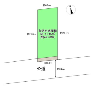 【区画図】 | 大阪狭山市池尻中3丁目　建築条件付有売土地