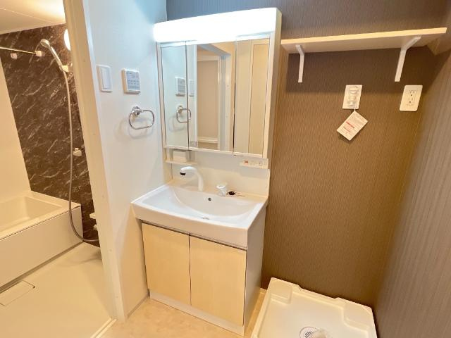 仮）取手市本郷４丁目新築アパートの洗面所|洗髪洗面化粧台（イメージ）