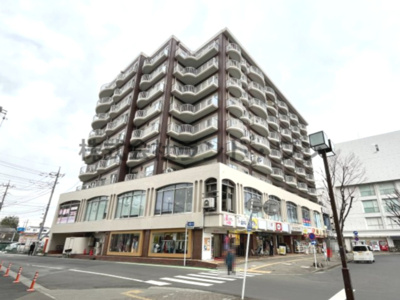 【外観】 | 新所沢ミナミプラザ | 新所沢駅西口のロータリーに面する駅前物件です
9階建の3階部分　南西向き