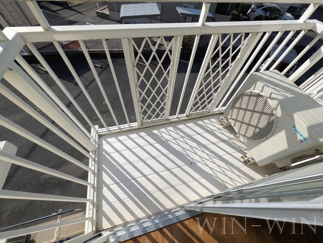 セントラルヒルズ Cのバルコニー