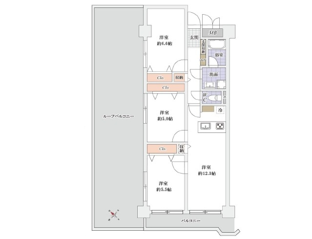 【間取り】 | 富士見ニューライフ | ３LDK