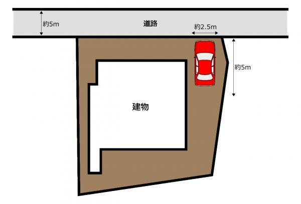 富士市大淵の中古一戸建|区画図 