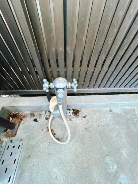 富士宮市山本の中古一戸建|小屋横外水栓 