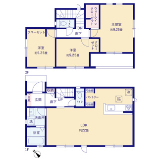 【間取り】 | 南城市佐敷新開（限定1棟） | 1号棟　