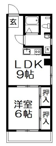 浅賀マンションの間取り