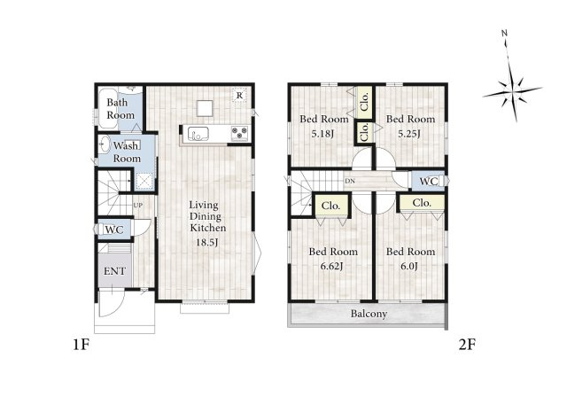 【間取り】 | リビングの大きな開口部は陽当たりの確保だけでなく、まとめ買いで大量のお買い物をした際や家具など大きな物を購入した際に便利です。